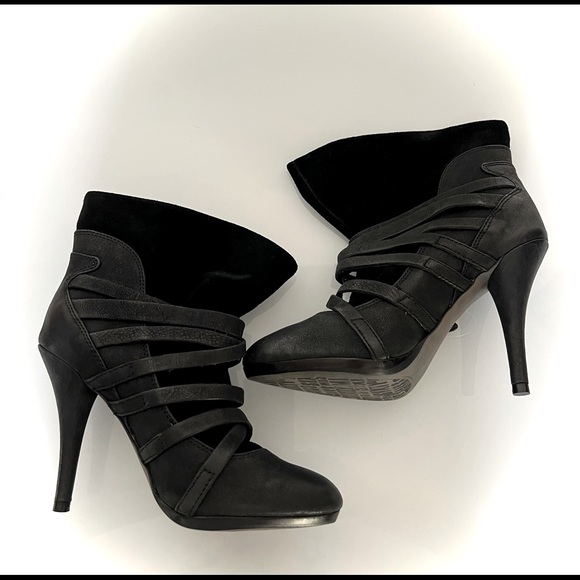 NWT MISS SIXTY Strappy Ankle Booties Sz EU 37 fit like an 8 - Picture 3 of 4